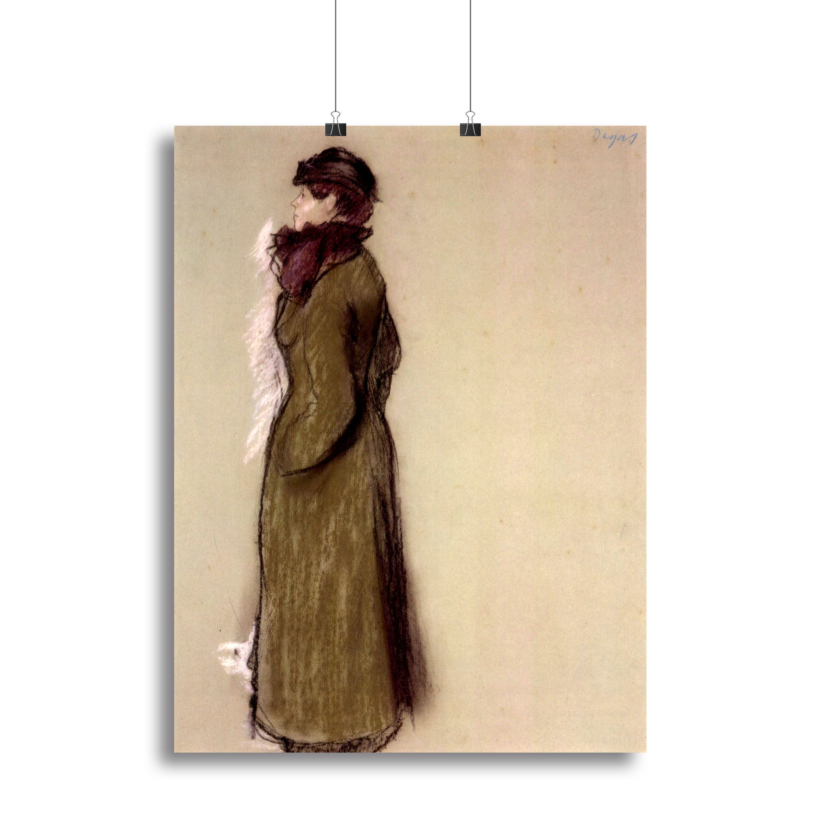 Portrait of Ellen AndrCe by Degas Canvas Print or Poster - Canvas Art Rocks - 2