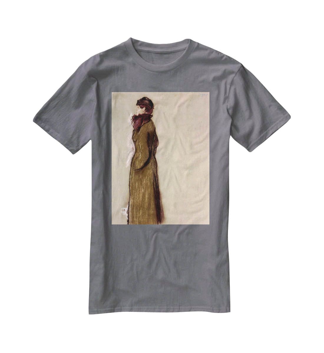 Portrait of Ellen AndrCe by Degas T-Shirt - Canvas Art Rocks - 3