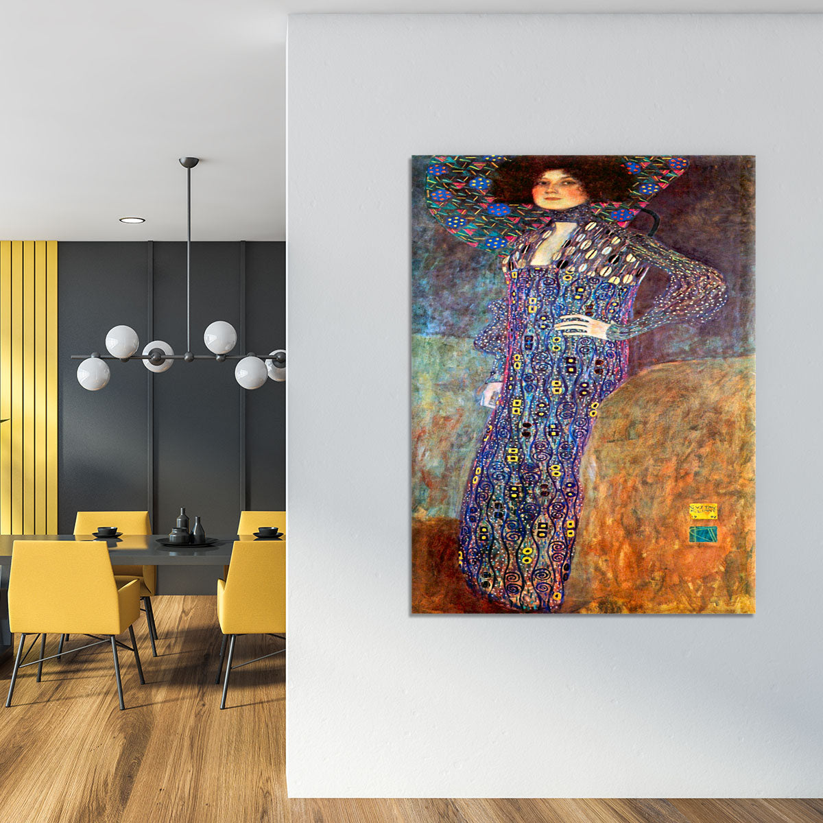 Portrait of Emily Floge by Klimt Canvas Print or Poster - Canvas Art Rocks - 4