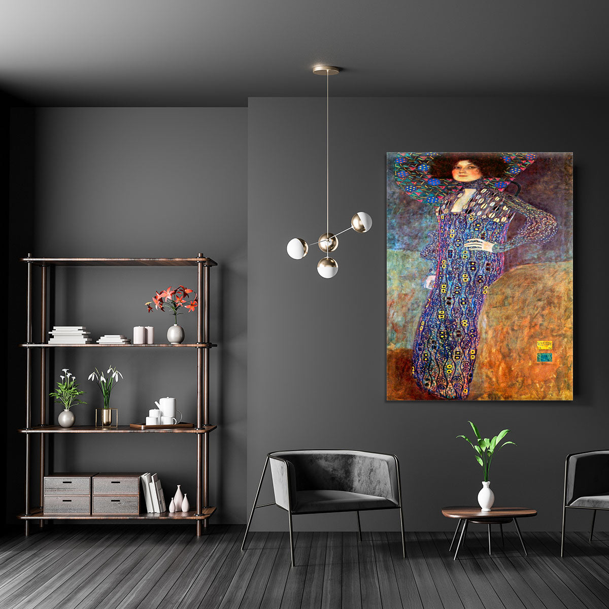 Portrait of Emily Floge by Klimt Canvas Print or Poster - Canvas Art Rocks - 5