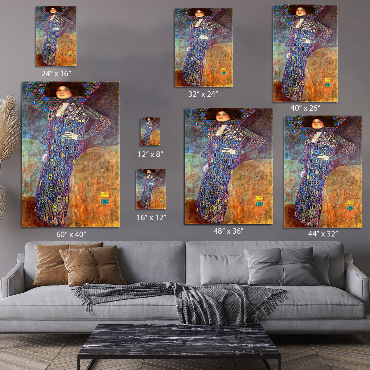 Portrait of Emily Floge by Klimt Canvas Print or Poster - Canvas Art Rocks - 7