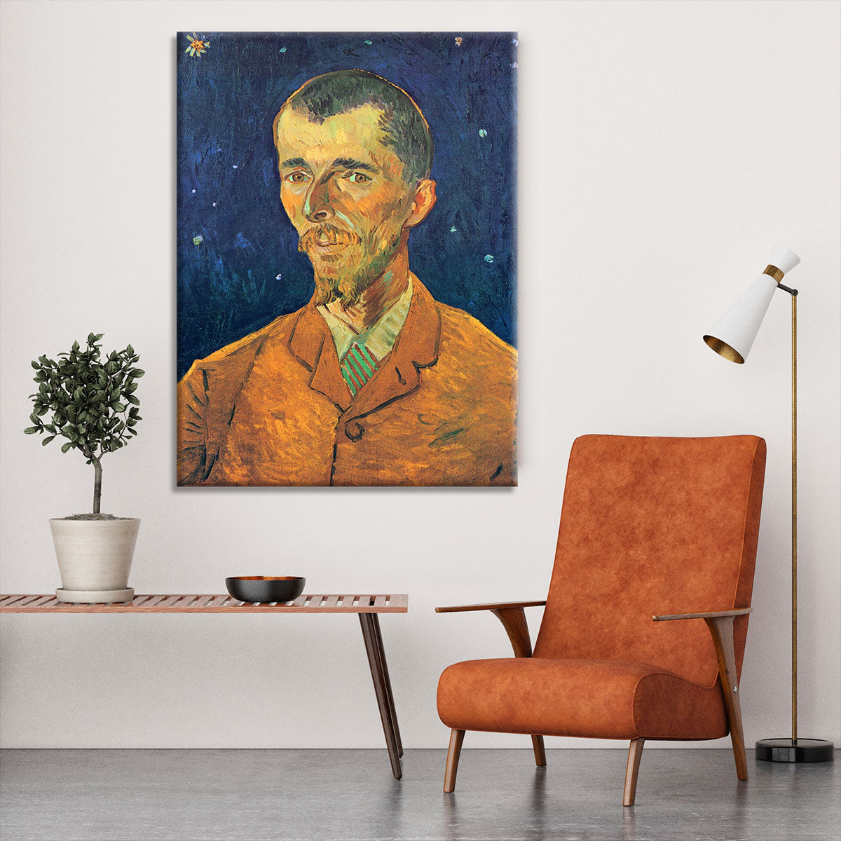 Portrait of Eugene Boch by Van Gogh Canvas Print or Poster - Canvas Art Rocks - 6