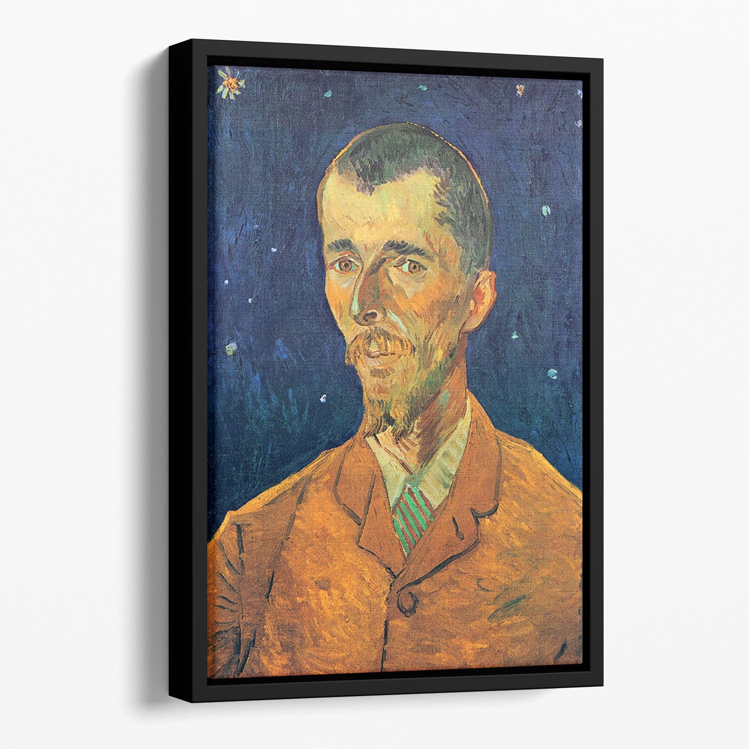 Portrait of Eugene Boch by Van Gogh Floating Framed Canvas
