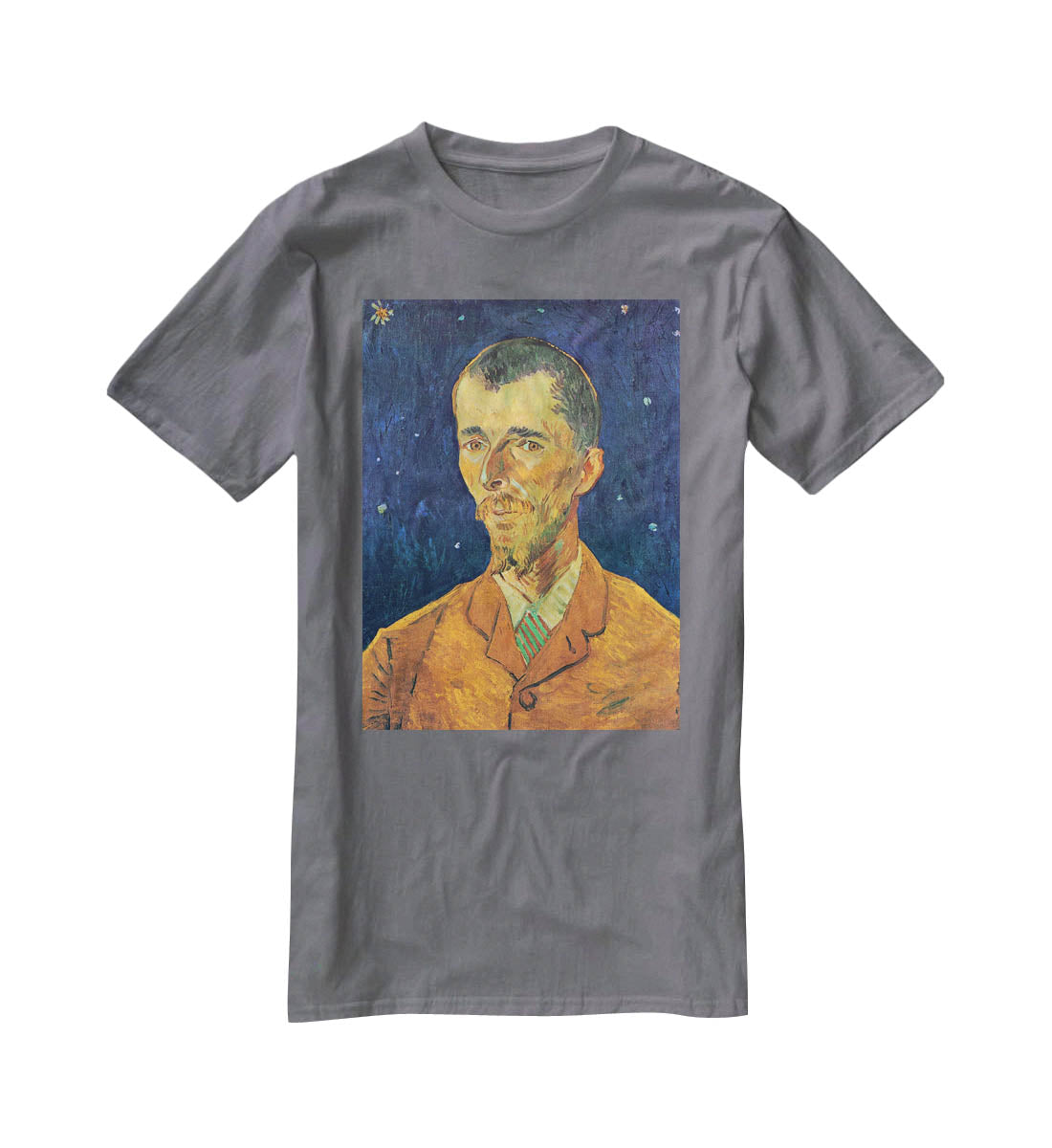 Portrait of Eugene Boch by Van Gogh T-Shirt - Canvas Art Rocks - 3