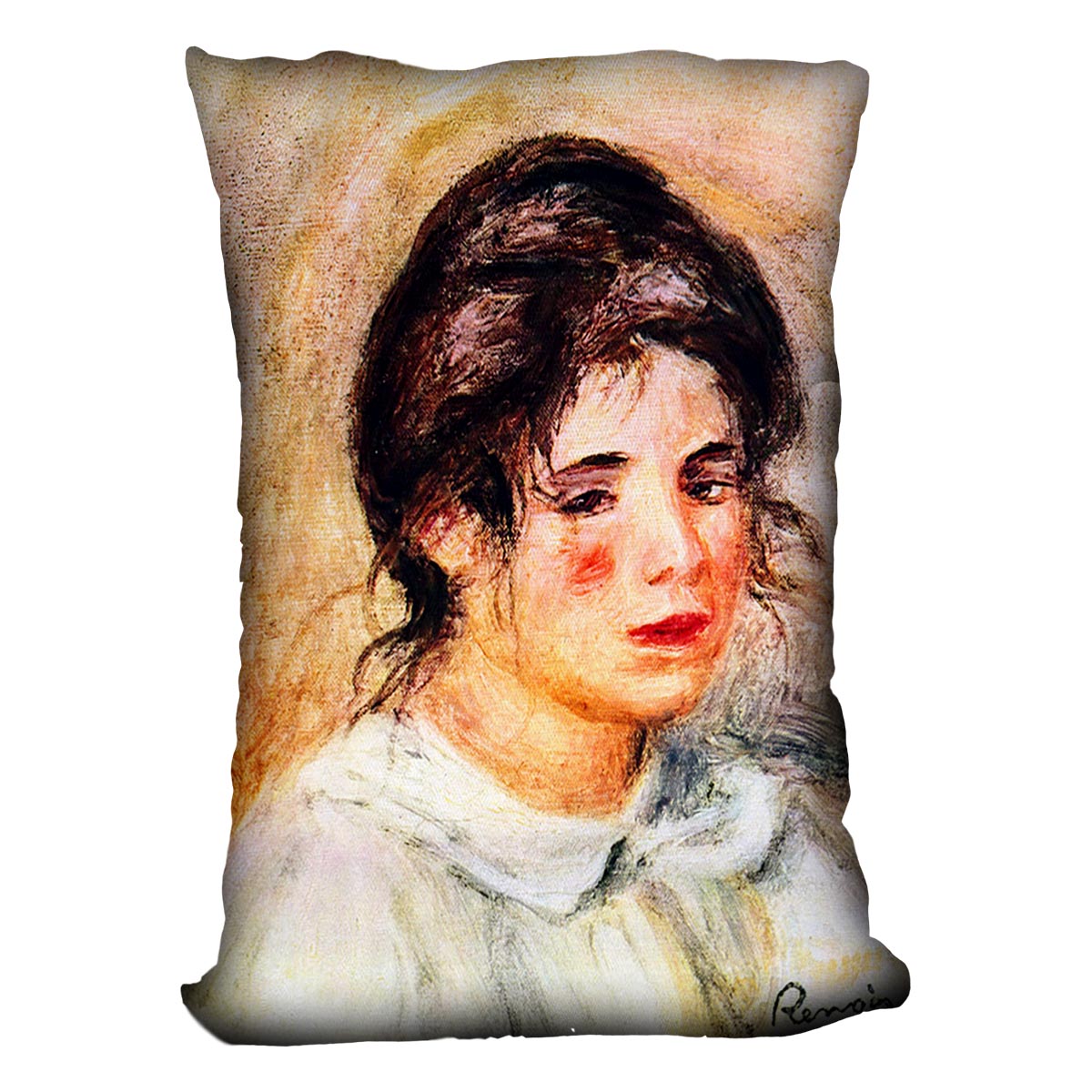 Portrait of Gabrielle by Renoir Cushion