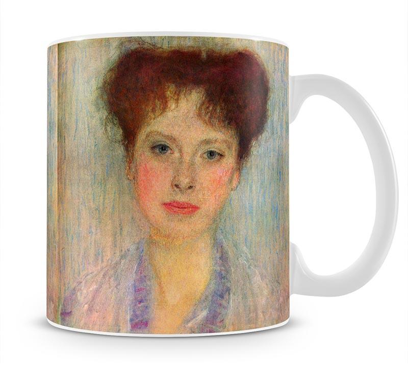 Portrait of Gertha Fersovanyi detail by Klimt Mug - Canvas Art Rocks - 1