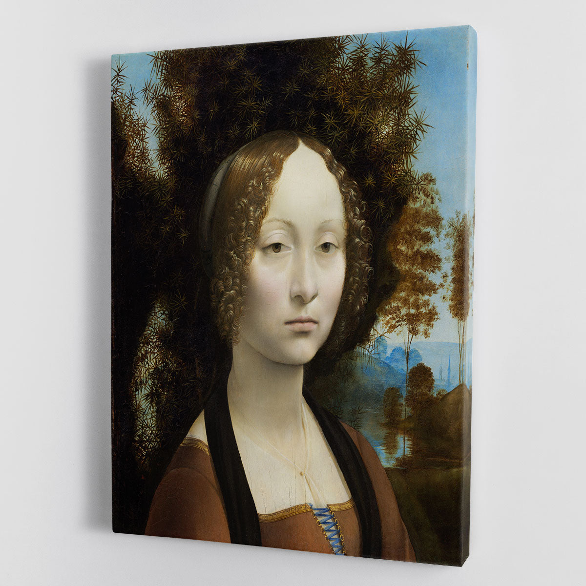 Portrait of Ginevra de Benci by Da Vinci Canvas Print or Poster - Canvas Art Rocks - 1