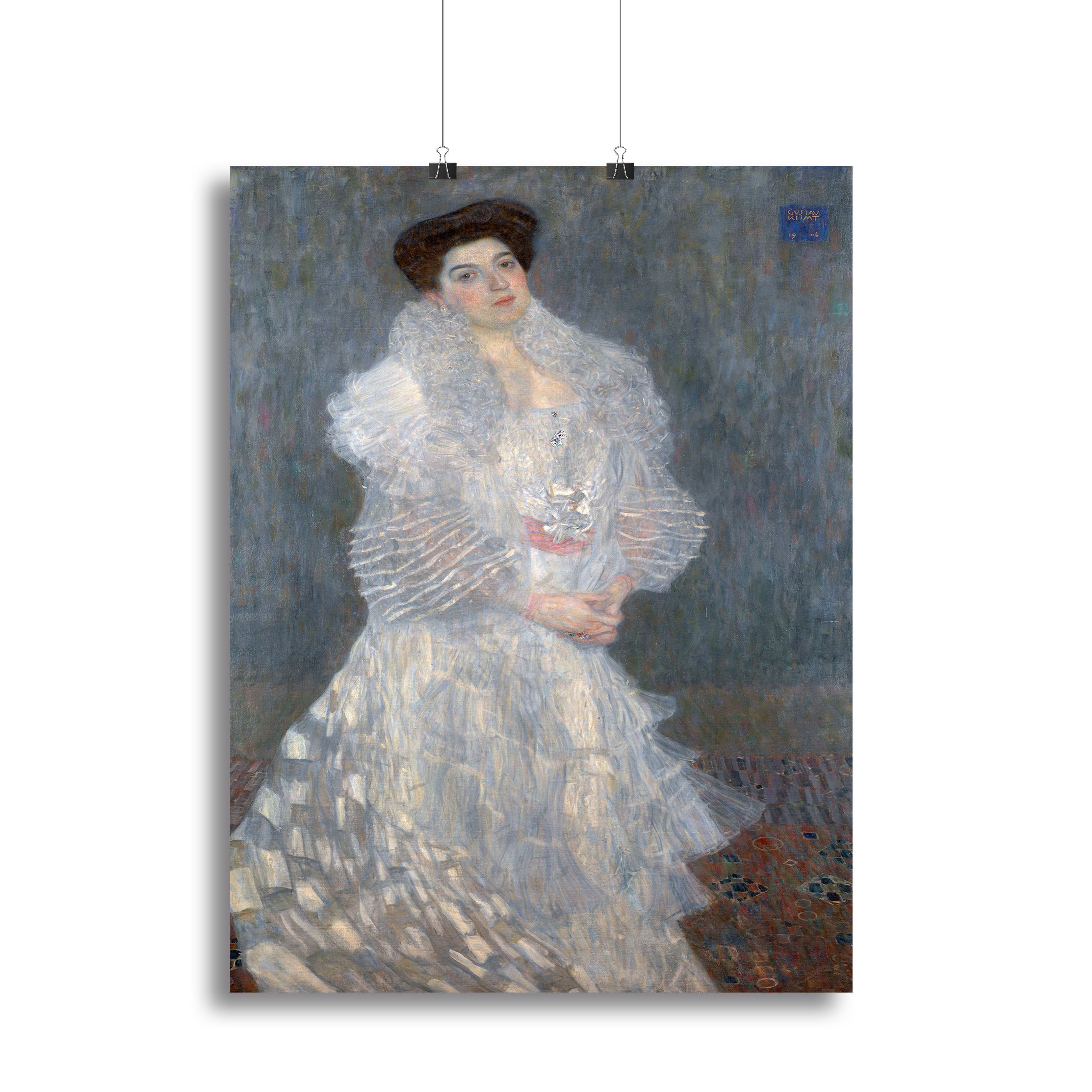 Portrait of Hermine Gallia by Klimt Canvas Print or Poster - Canvas Art Rocks - 2