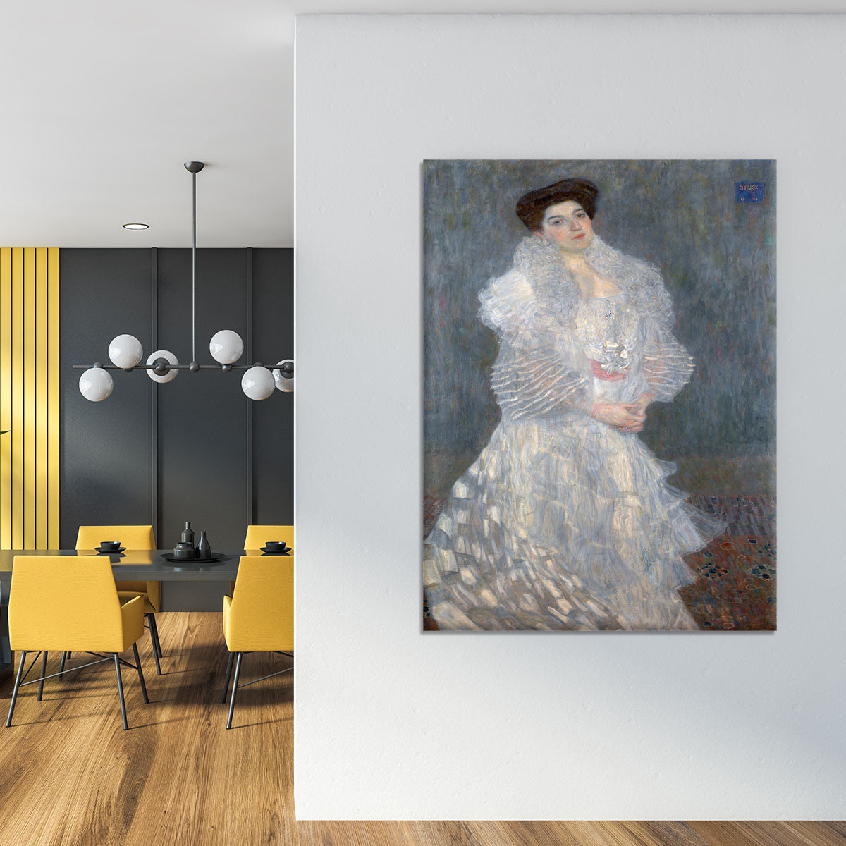 Portrait of Hermine Gallia by Klimt Canvas Print or Poster - Canvas Art Rocks - 4