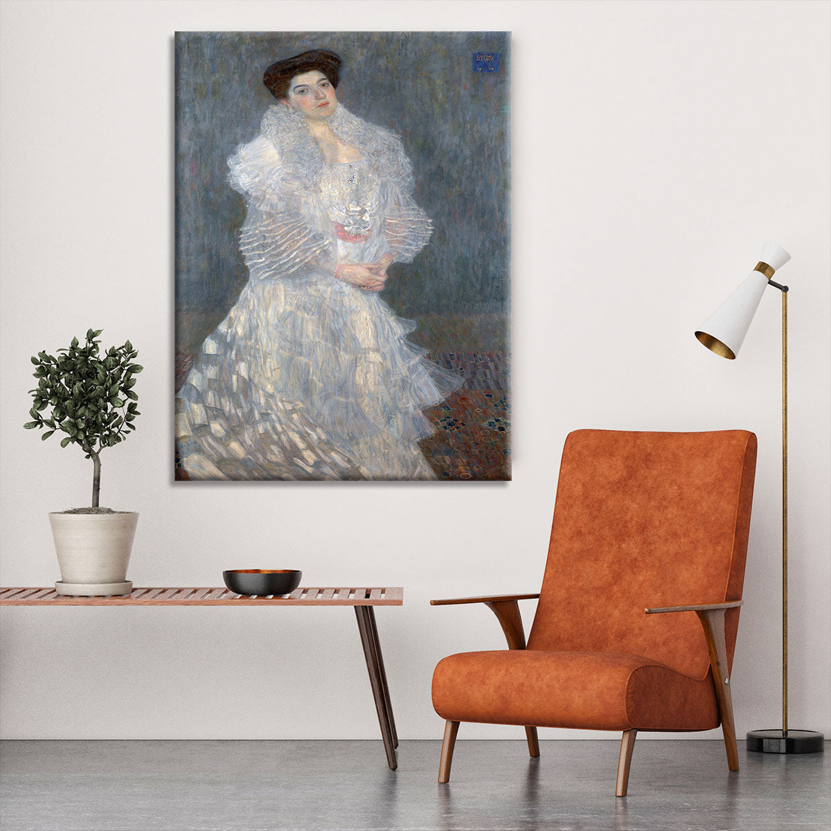 Portrait of Hermine Gallia by Klimt Canvas Print or Poster - Canvas Art Rocks - 6