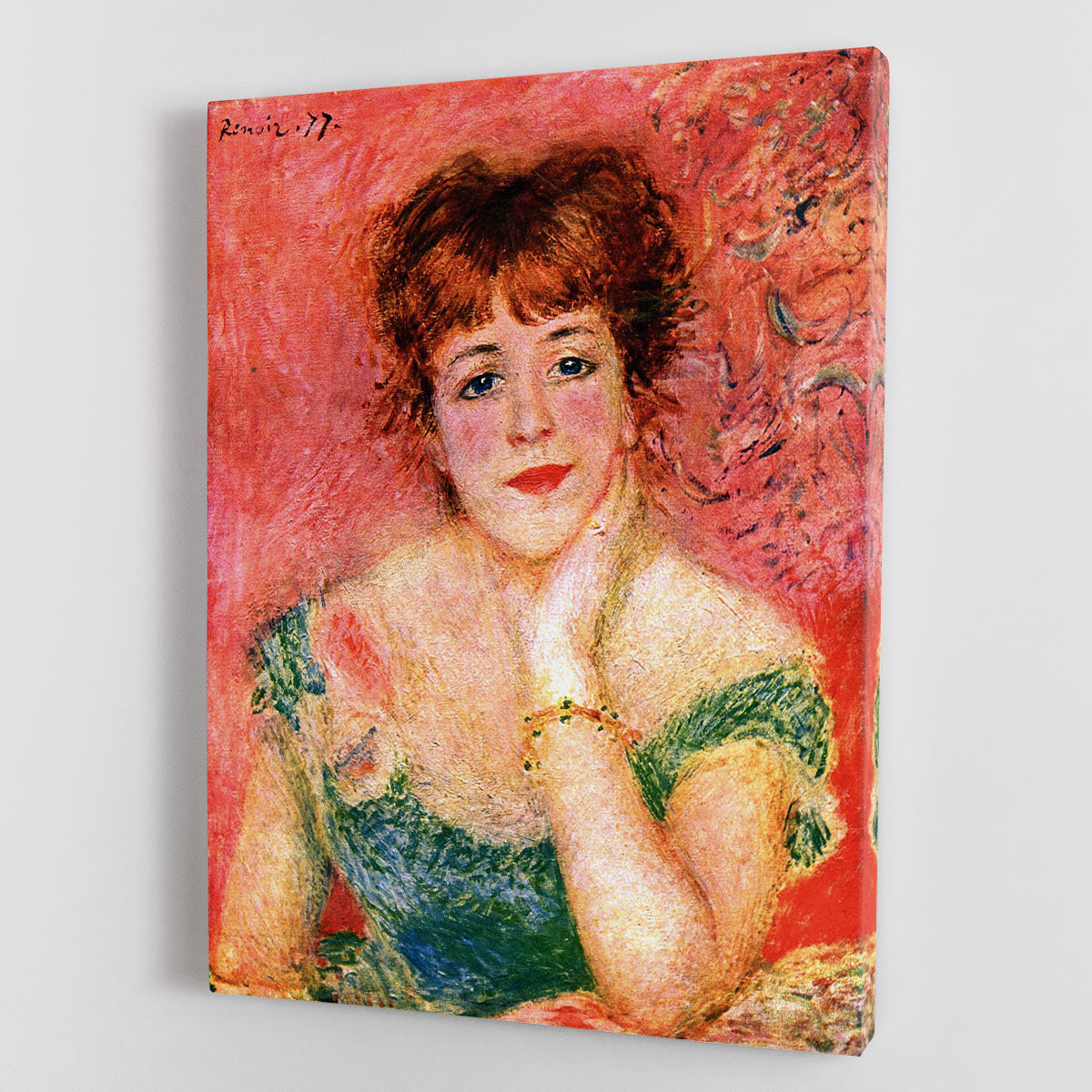 Portrait of Jeanne Samary by Renoir Canvas Print or Poster - Canvas Art Rocks - 1