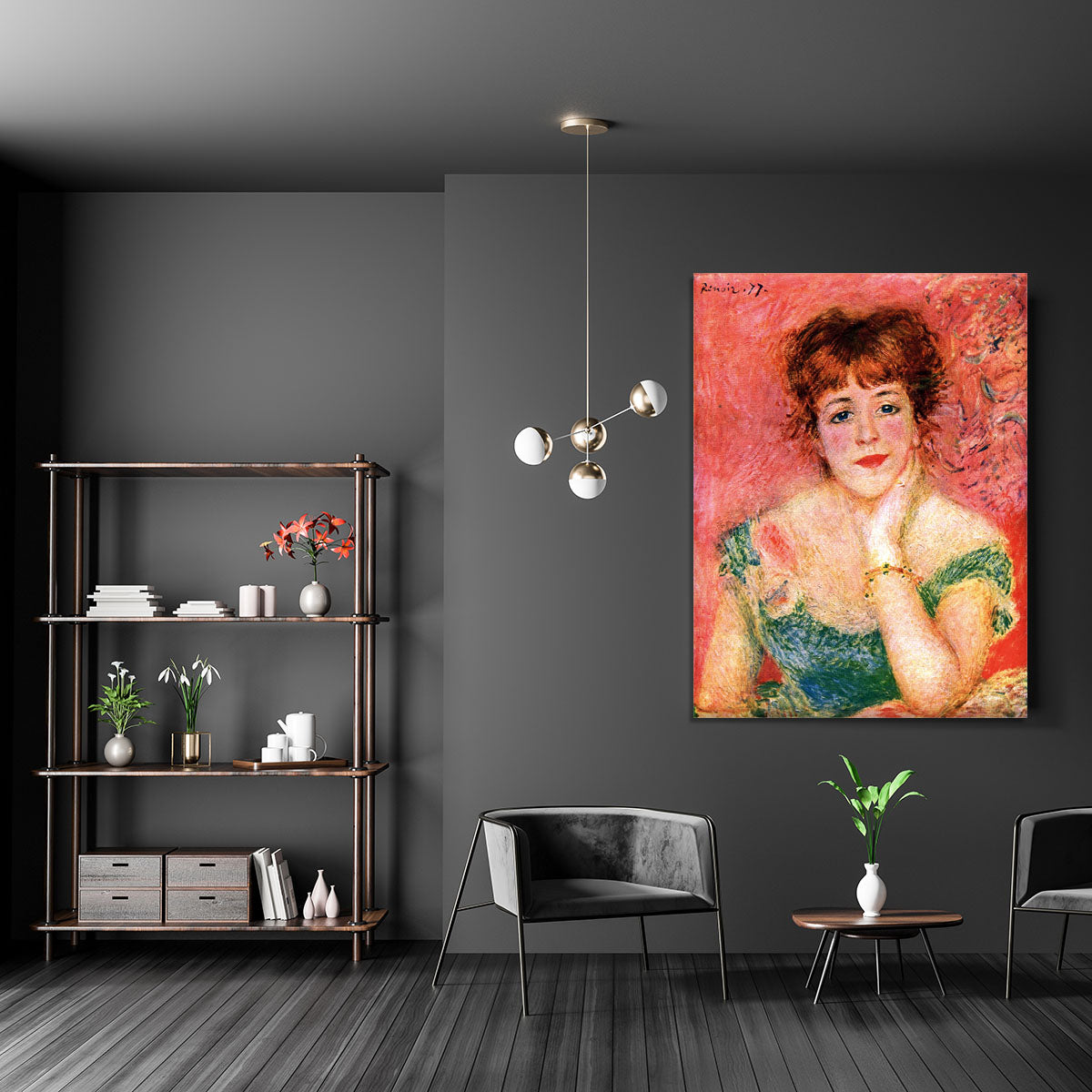 Portrait of Jeanne Samary by Renoir Canvas Print or Poster - Canvas Art Rocks - 5