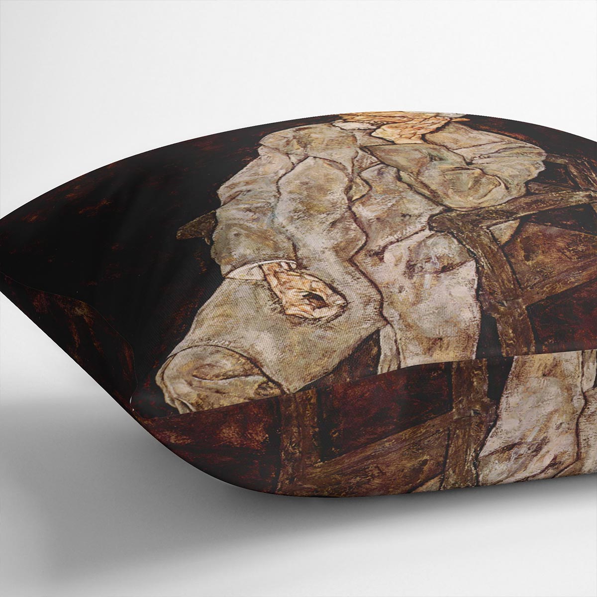 Portrait of Johan Harms by Egon Schiele Cushion
