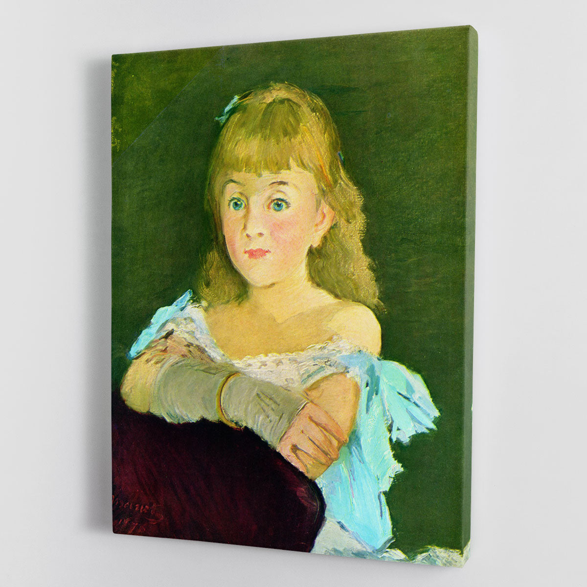 Portrait of Lina Campineanu by Manet Canvas Print or Poster - Canvas Art Rocks - 1