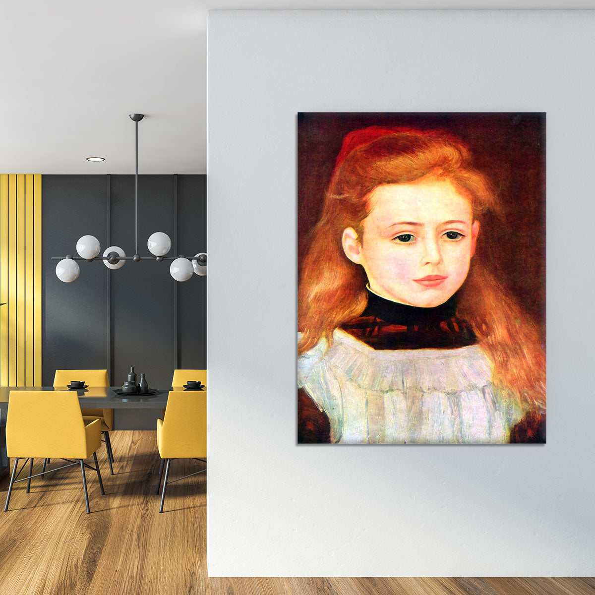 Portrait of Lucie Berard by Renoir Canvas Print or Poster - Canvas Art Rocks - 4