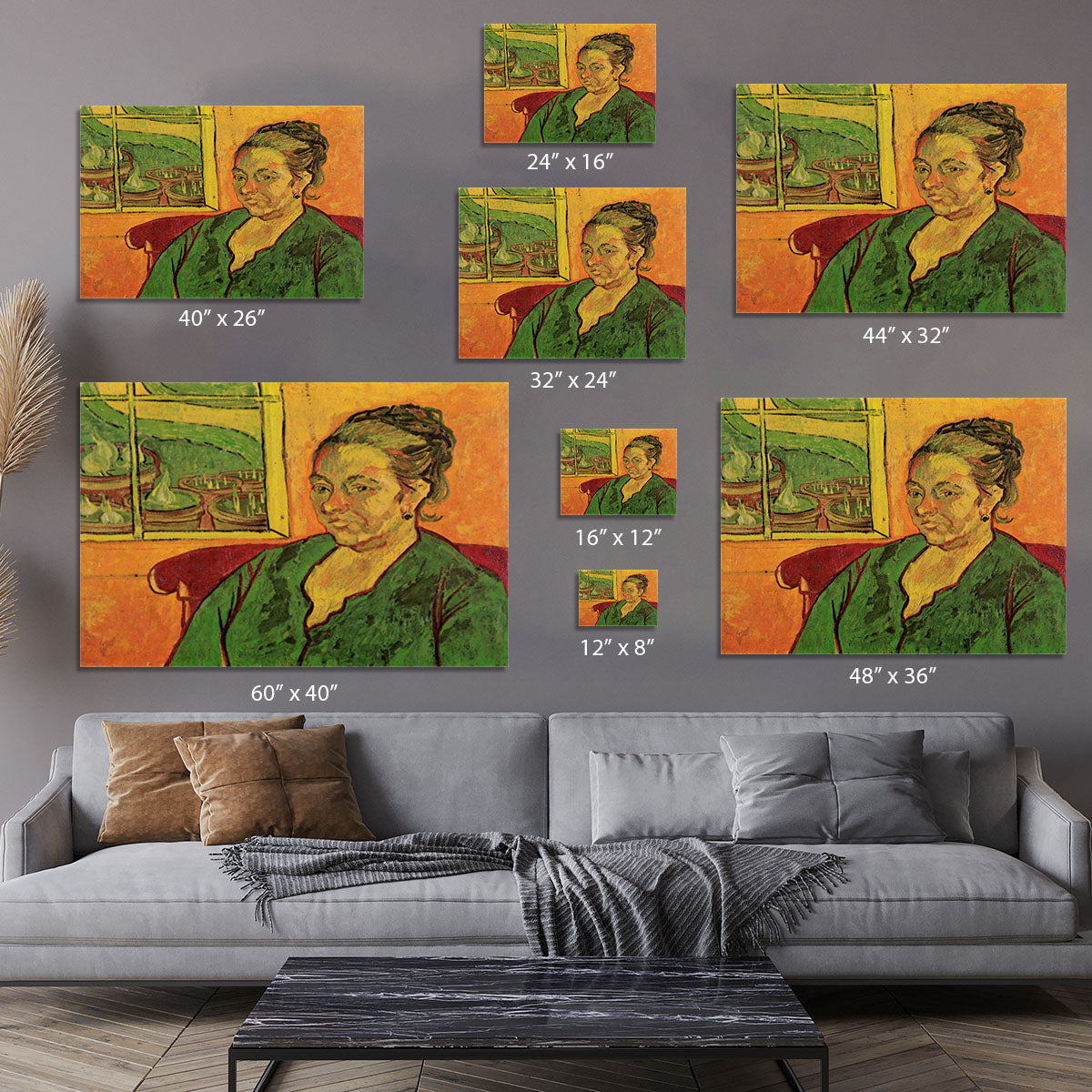 Portrait of Madame Augustine Roulin by Van Gogh Canvas Print or Poster - Canvas Art Rocks - 7