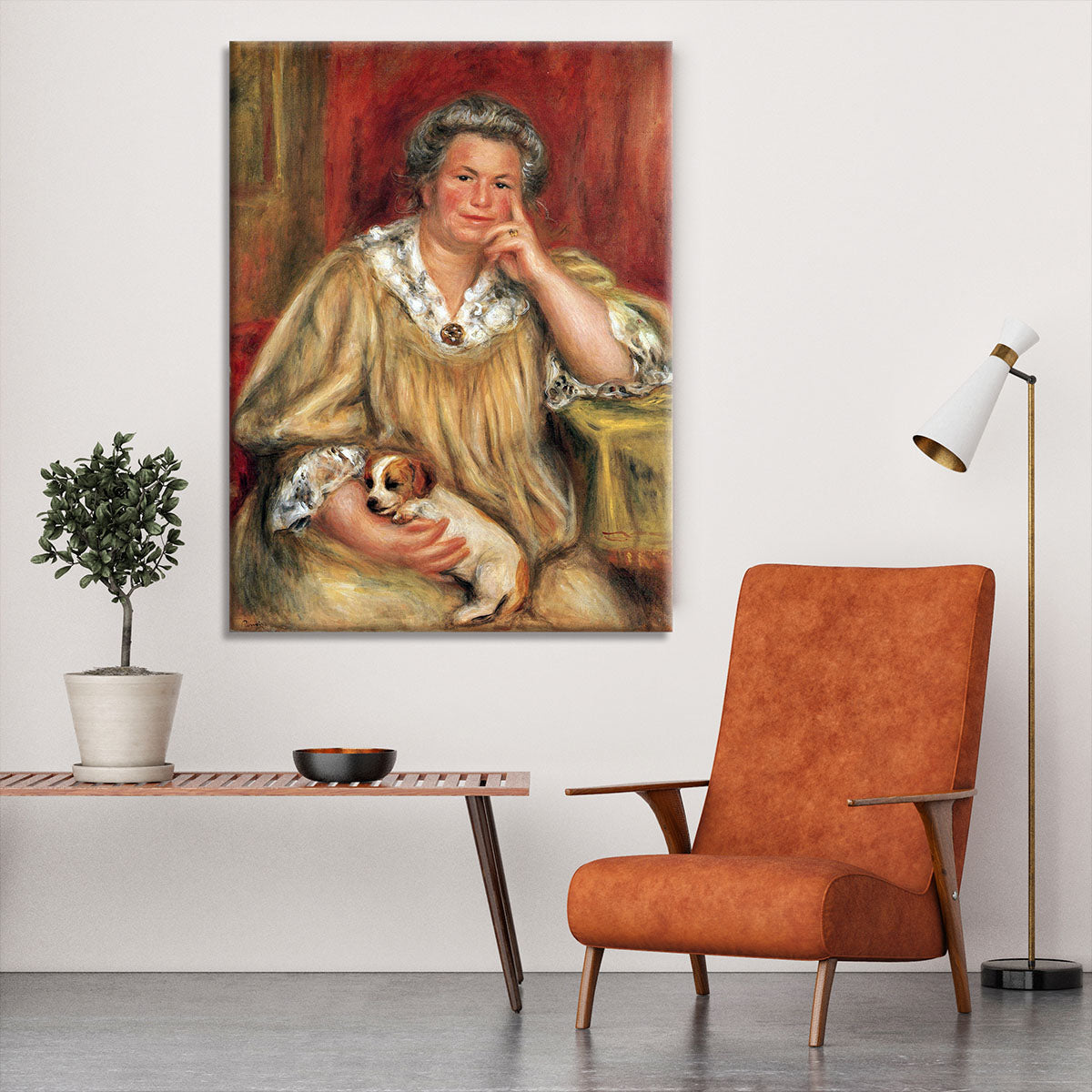 Portrait of Madame Renoir with Bob by Renoir Canvas Print or Poster - Canvas Art Rocks - 6