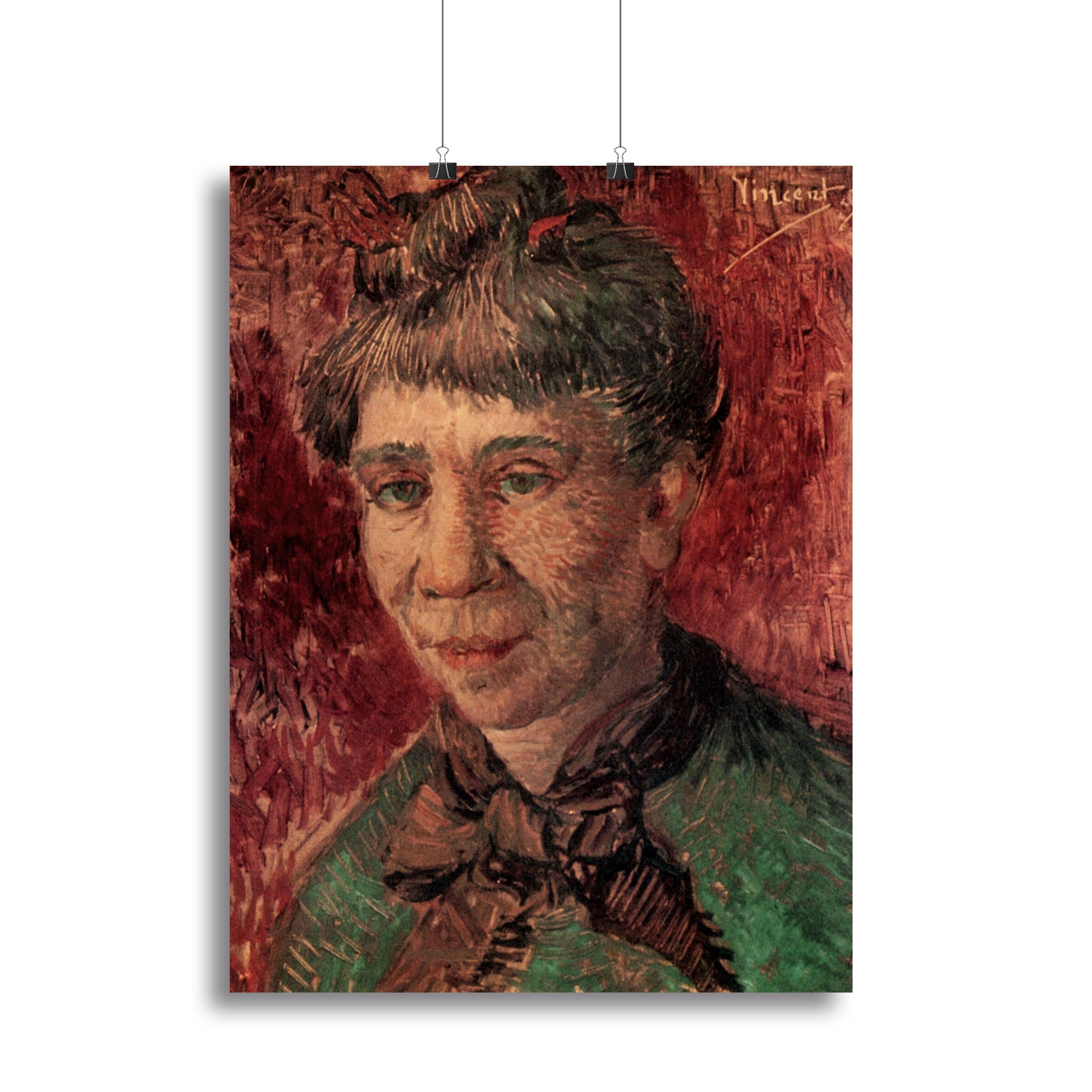 Portrait of Madame Tanguy by Van Gogh Canvas Print or Poster - Canvas Art Rocks - 2