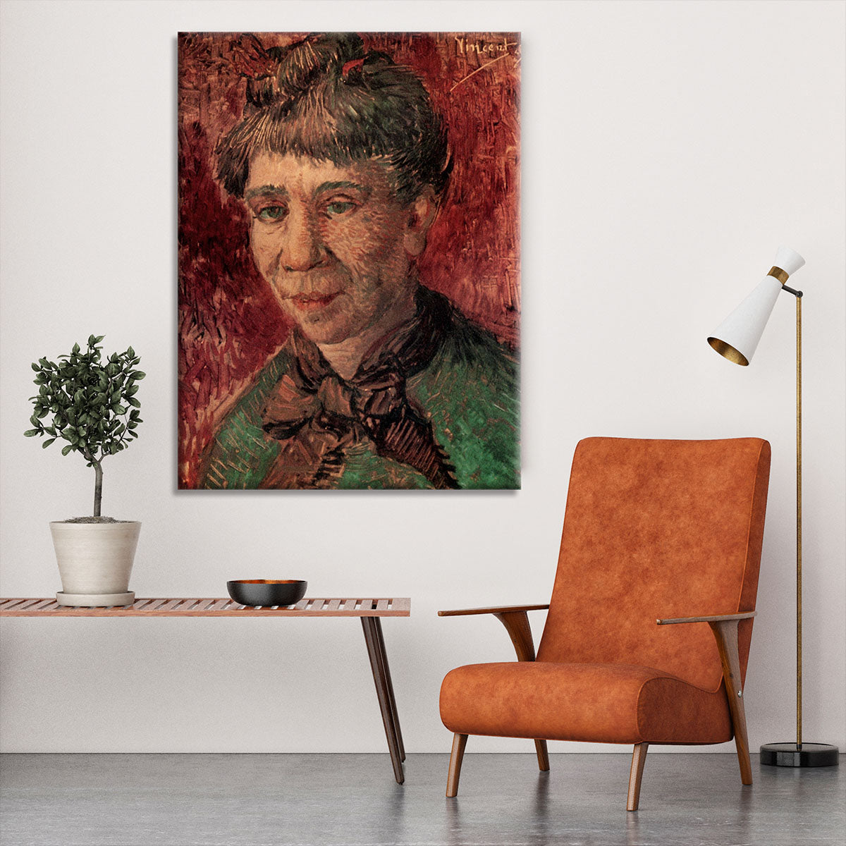Portrait of Madame Tanguy by Van Gogh Canvas Print or Poster - Canvas Art Rocks - 6