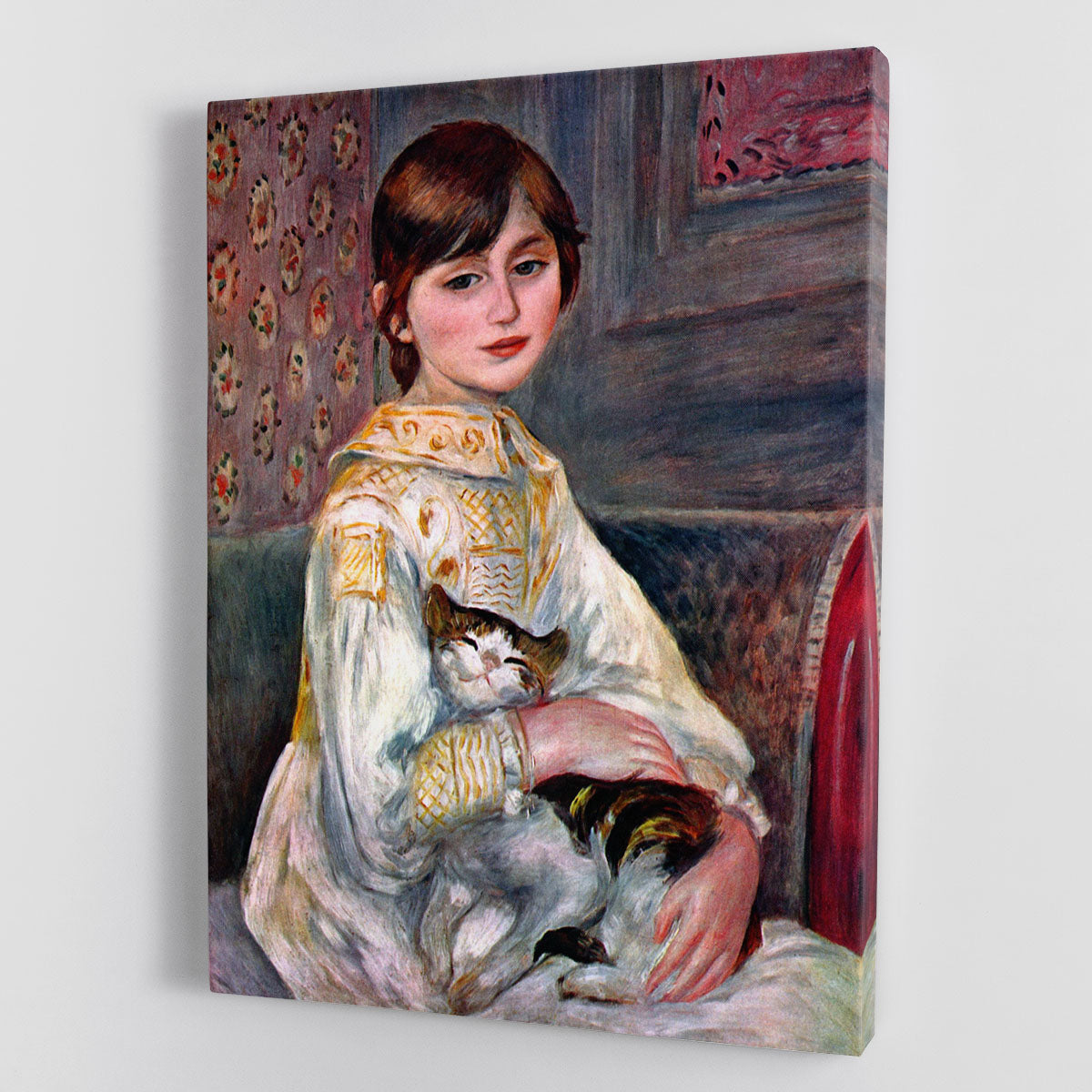 Portrait of Mademoiselle Julie Manet by Renoir Canvas Print or Poster - Canvas Art Rocks - 1