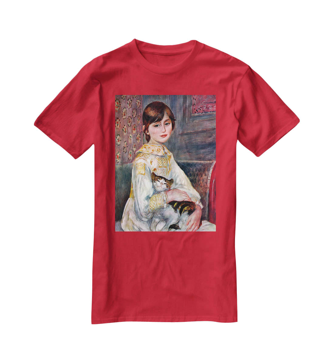 Portrait of Mademoiselle Julie Manet by Renoir T-Shirt - Canvas Art Rocks - 4