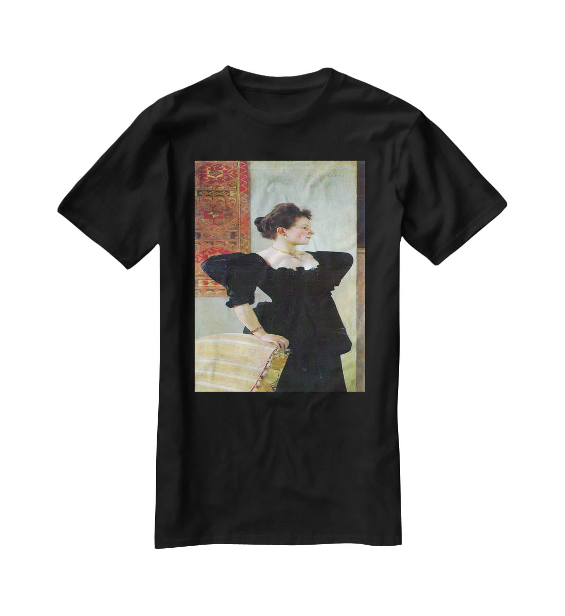Portrait of Marie Breunig by Klimt T-Shirt - Canvas Art Rocks - 1