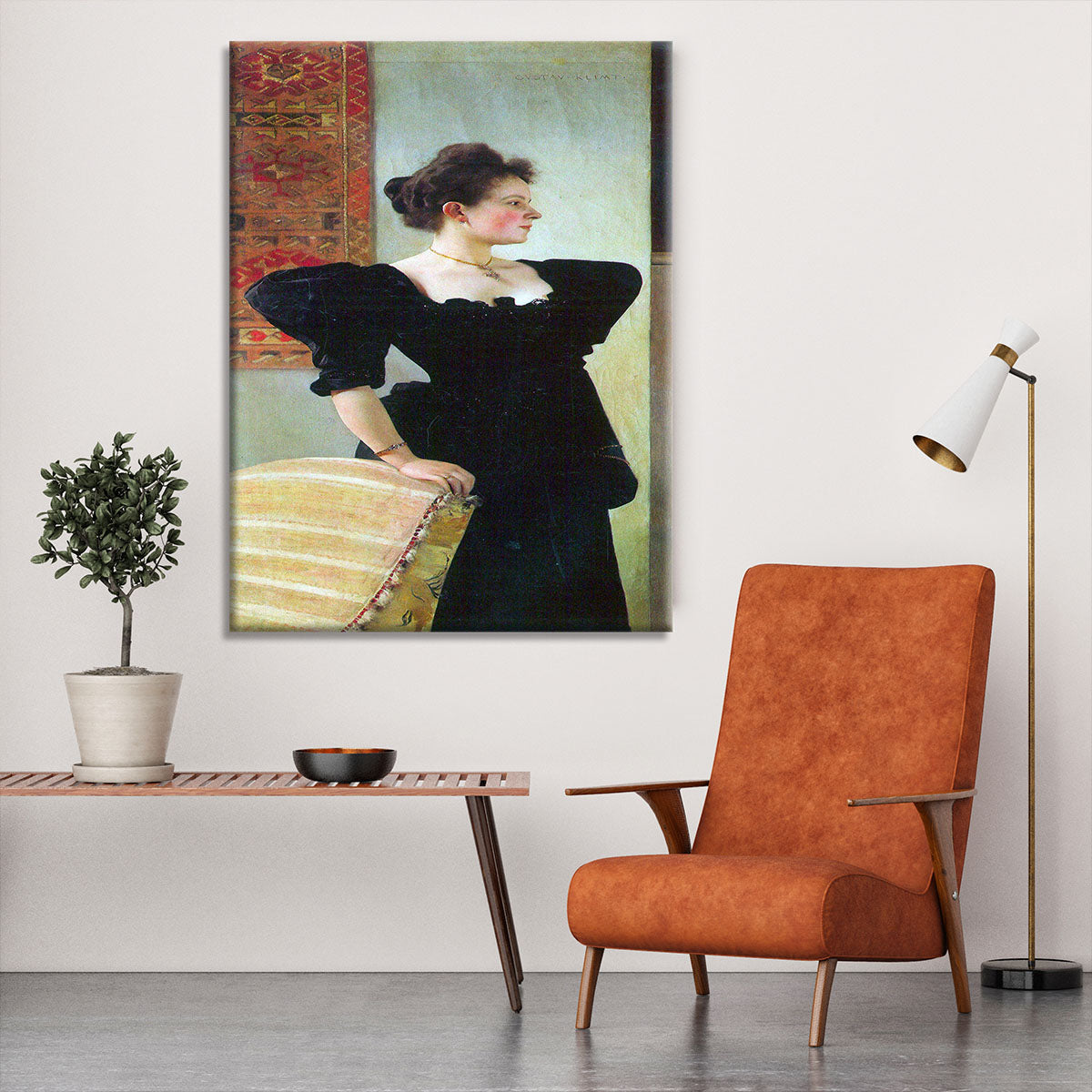 Portrait of Marie Breunig by Klimt Canvas Print or Poster - Canvas Art Rocks - 6