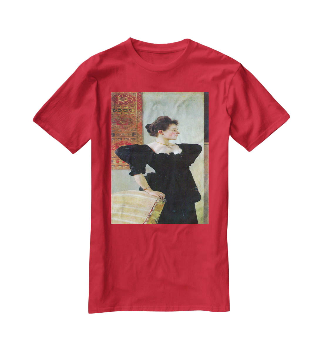 Portrait of Marie Breunig by Klimt T-Shirt - Canvas Art Rocks - 4