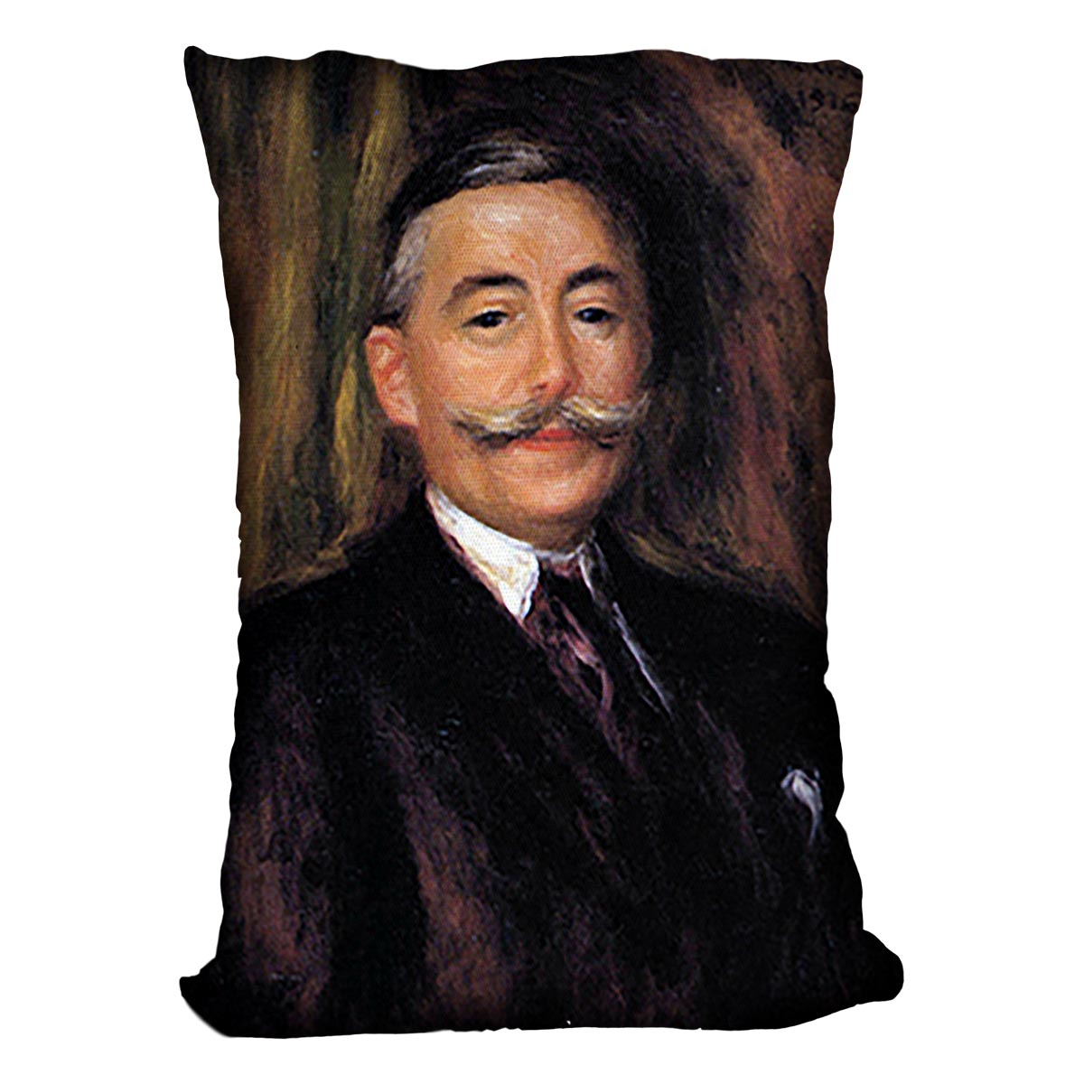 Portrait of Maurice Gangnat by Renoir Cushion