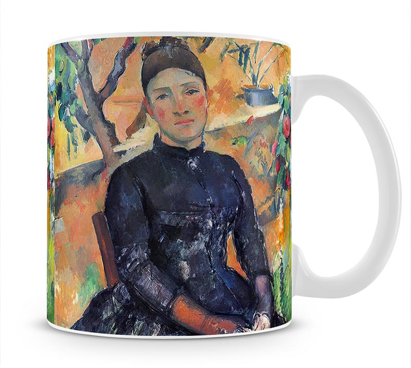 Portrait of Mme CÇzanne in the greenhouse by Cezanne Mug - Canvas Art Rocks - 1