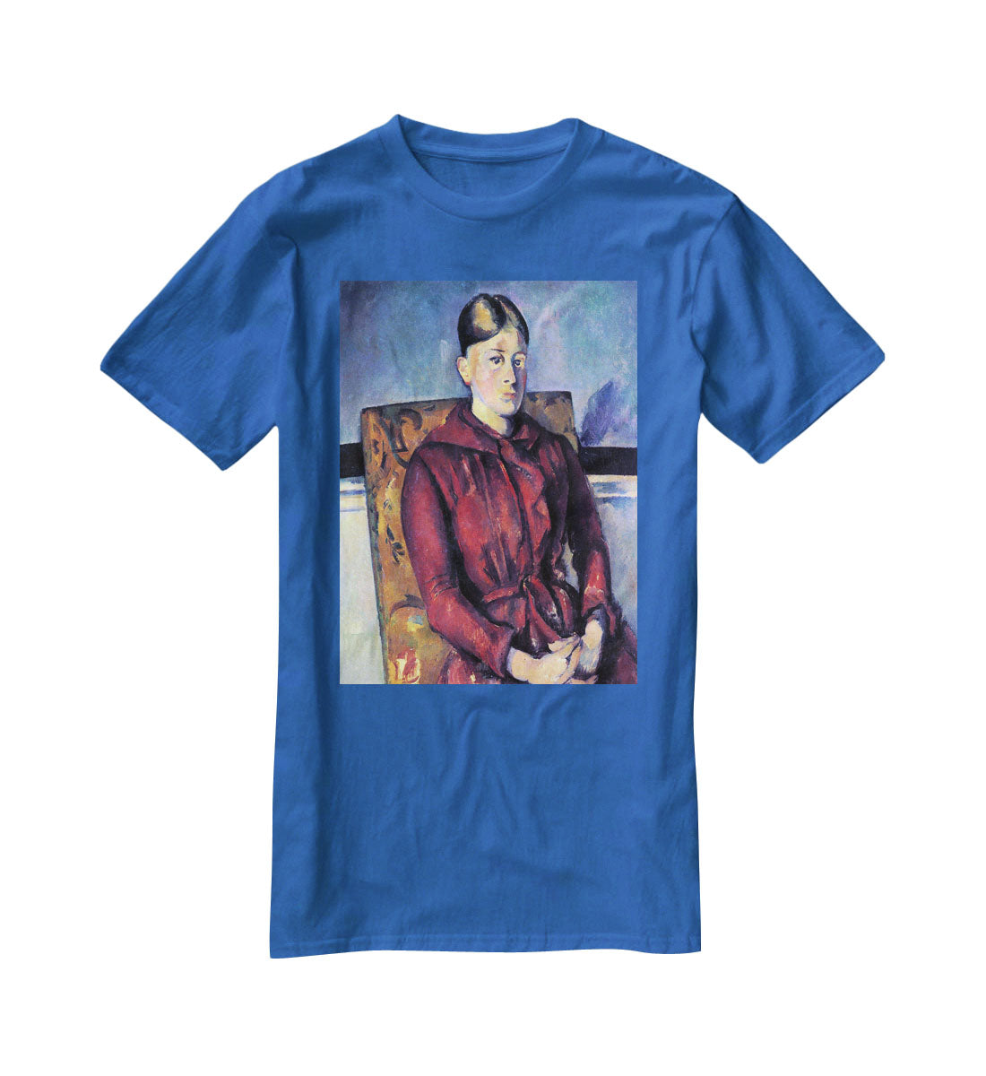 Portrait of Mme CÇzanne in the yellow armchair by Cezanne T-Shirt - Canvas Art Rocks - 2