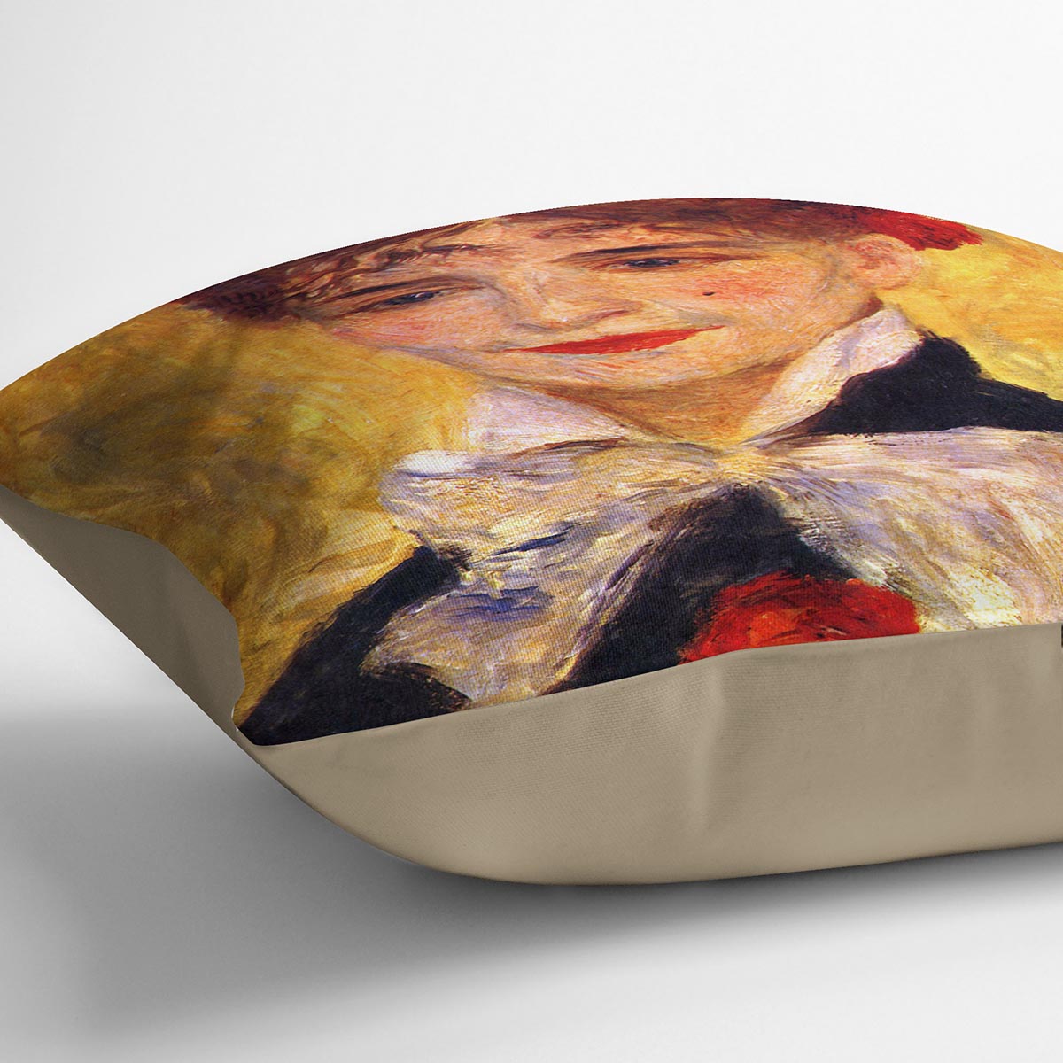 Portrait of Mme Iscovesco by Renoir Cushion