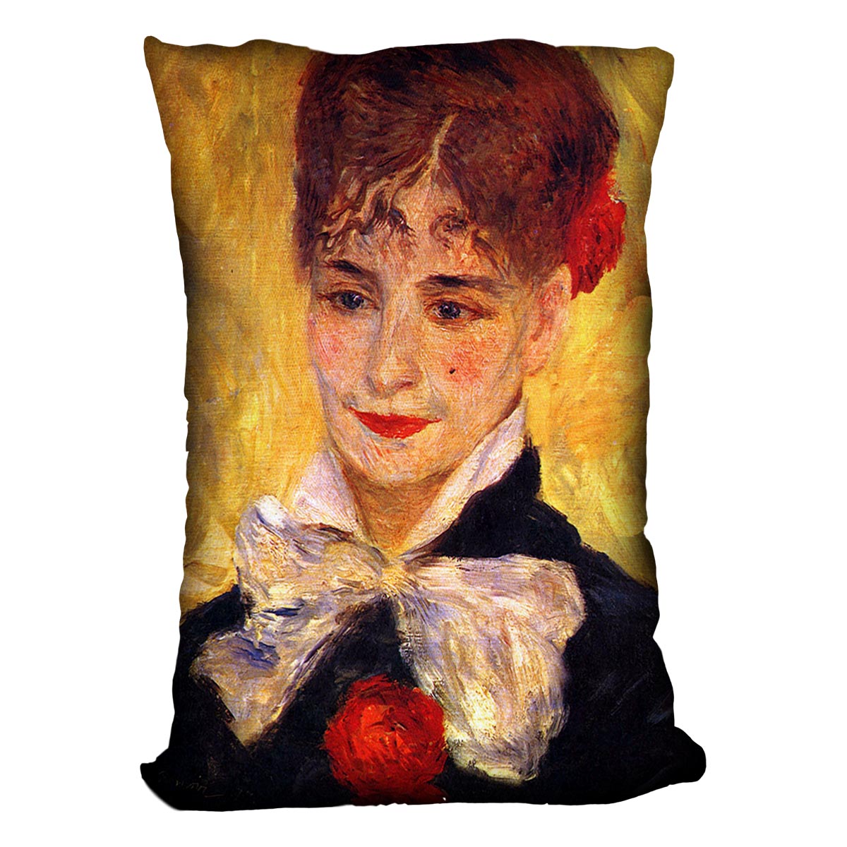 Portrait of Mme Iscovesco by Renoir Cushion