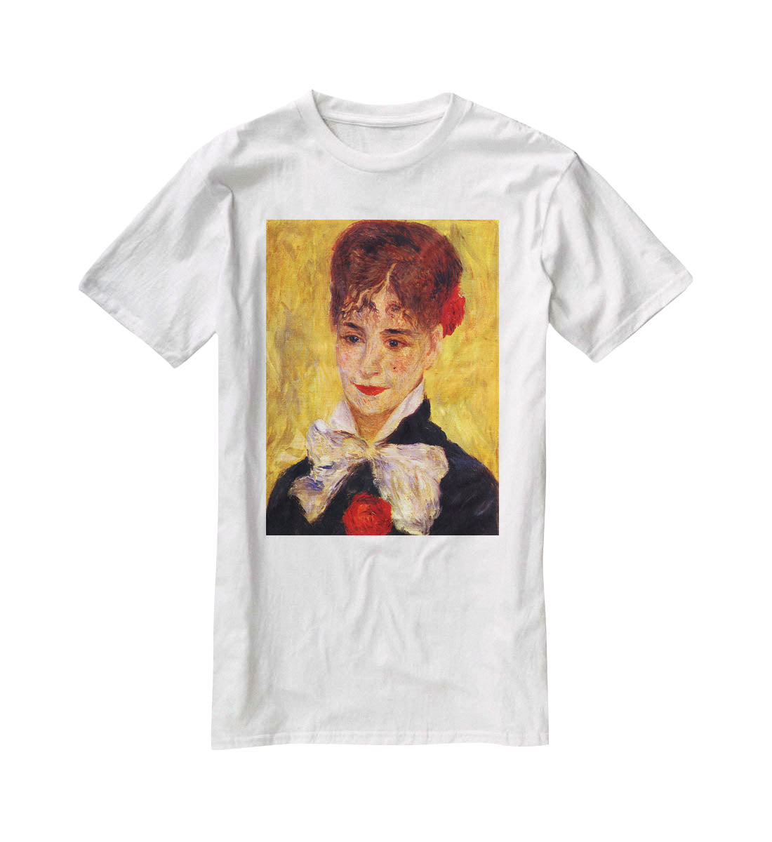 Portrait of Mme Iscovesco by Renoir T-Shirt - Canvas Art Rocks - 5