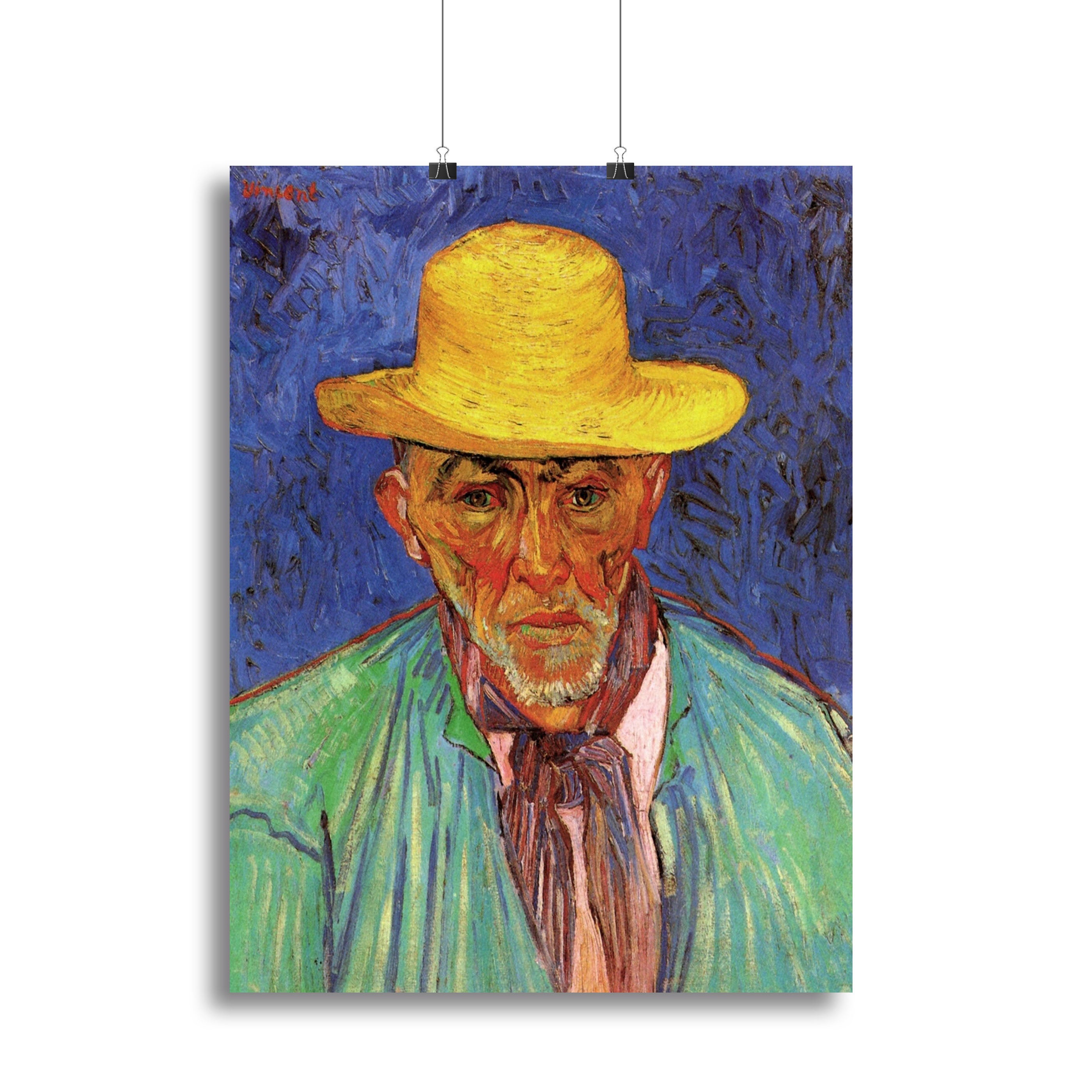 Portrait of Patience Escalier Shepherd in Provence by Van Gogh Canvas Print or Poster - Canvas Art Rocks - 2