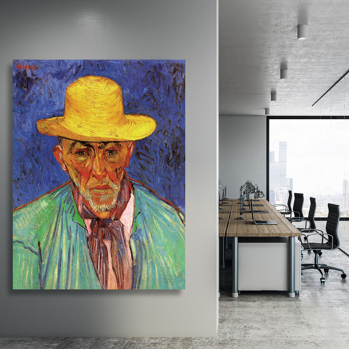 Portrait of Patience Escalier Shepherd in Provence by Van Gogh Canvas Print or Poster - Canvas Art Rocks - 3