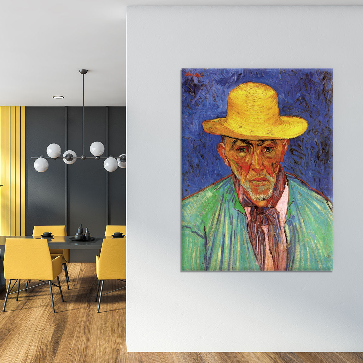 Portrait of Patience Escalier Shepherd in Provence by Van Gogh Canvas Print or Poster - Canvas Art Rocks - 4