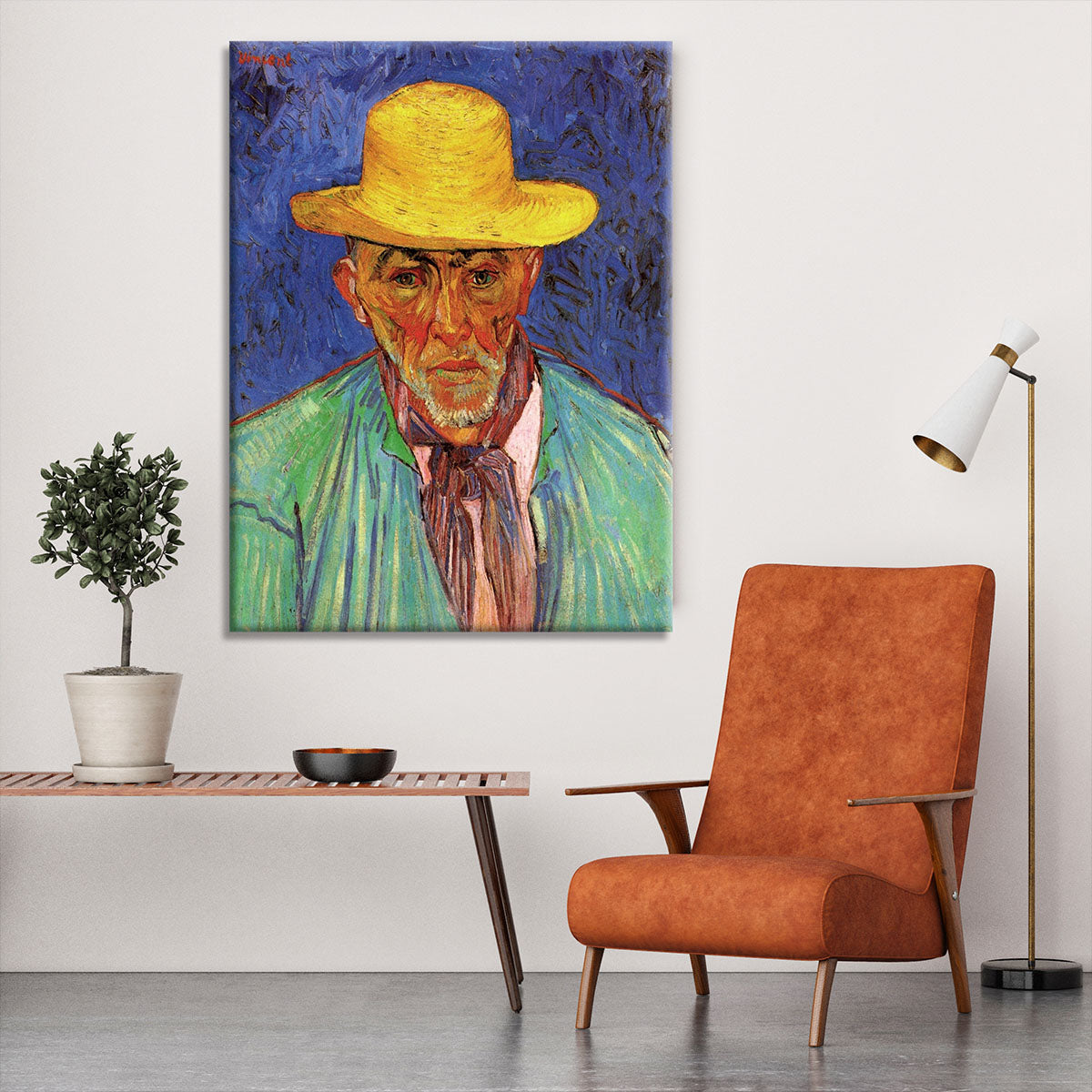 Portrait of Patience Escalier Shepherd in Provence by Van Gogh Canvas Print or Poster - Canvas Art Rocks - 6