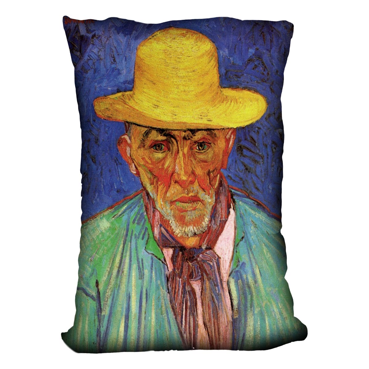Portrait of Patience Escalier Shepherd in Provence by Van Gogh Cushion