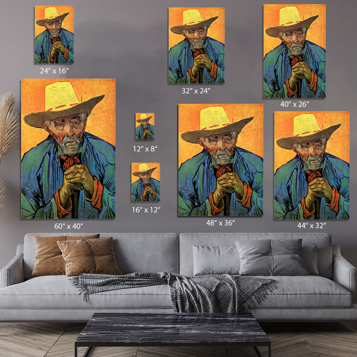 Portrait of Patience Escalier by Van Gogh Canvas Print or Poster - Canvas Art Rocks - 7