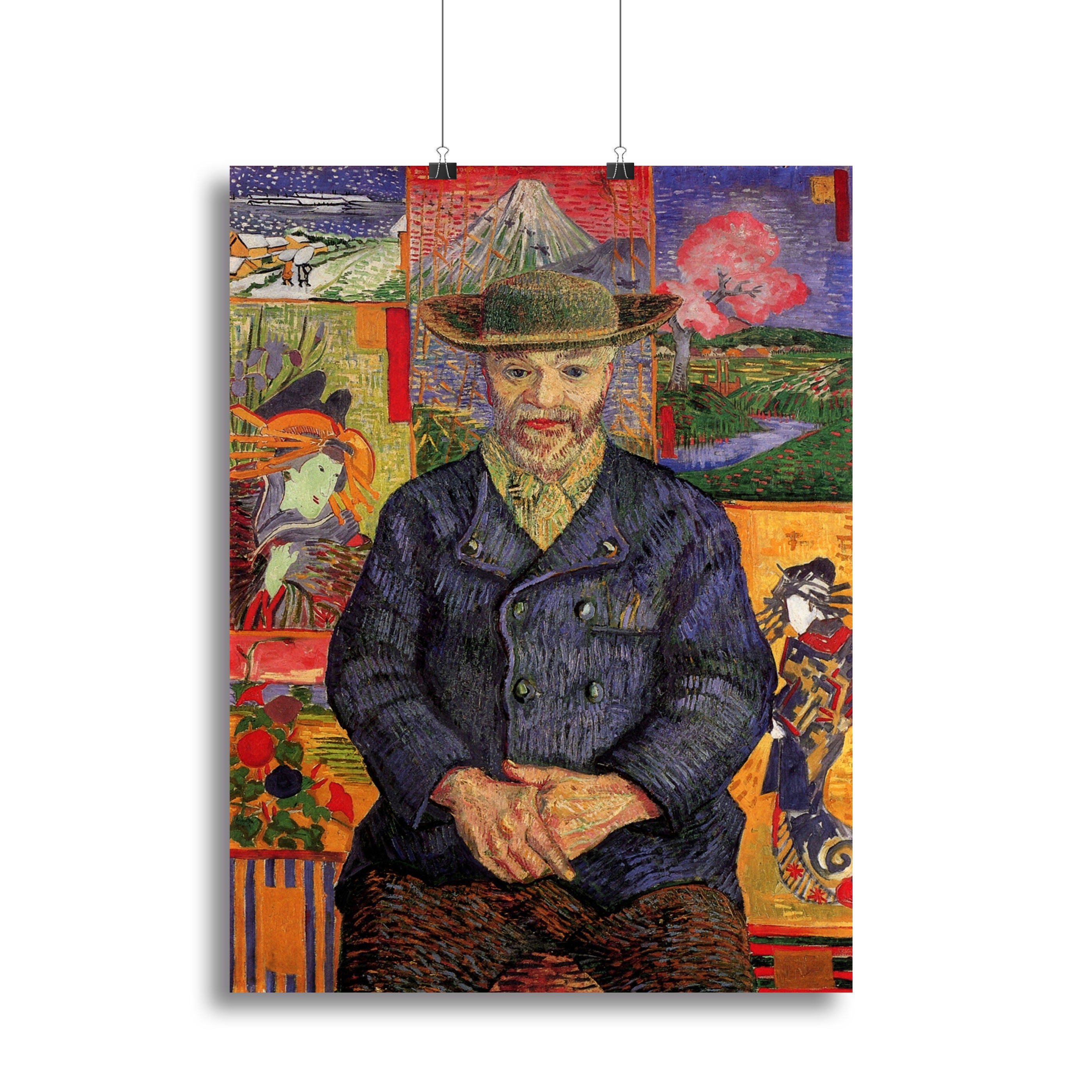 Portrait of Pere Tanguy by Van Gogh Canvas Print or Poster - Canvas Art Rocks - 2