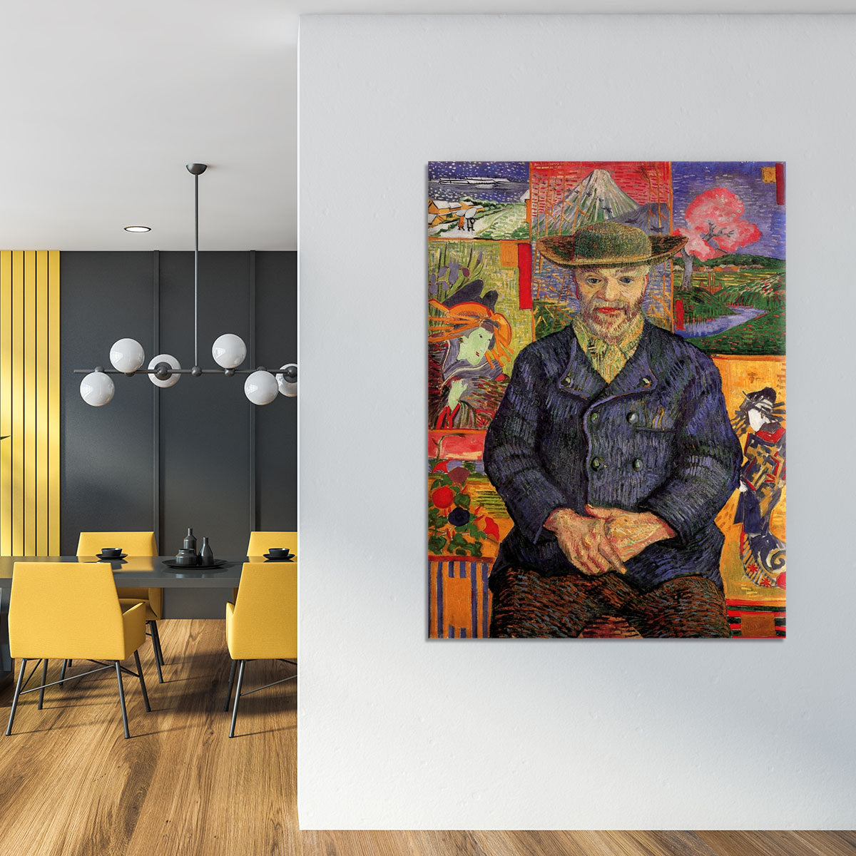 Portrait of Pere Tanguy by Van Gogh Canvas Print or Poster - Canvas Art Rocks - 4