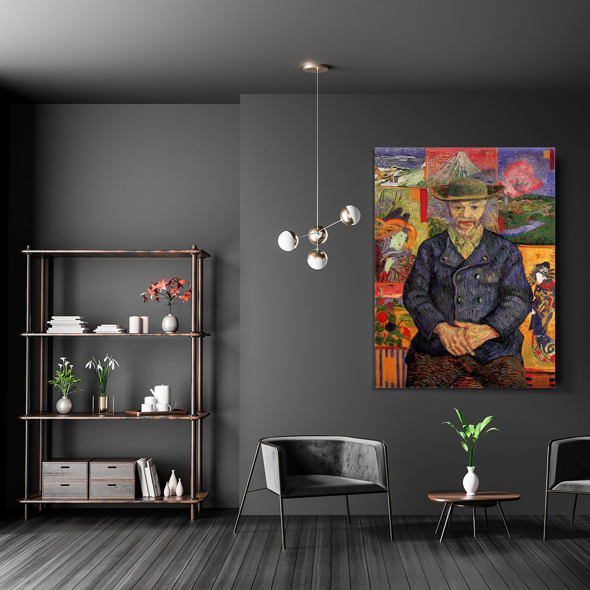 Portrait of Pere Tanguy by Van Gogh Canvas Print or Poster - Canvas Art Rocks - 5