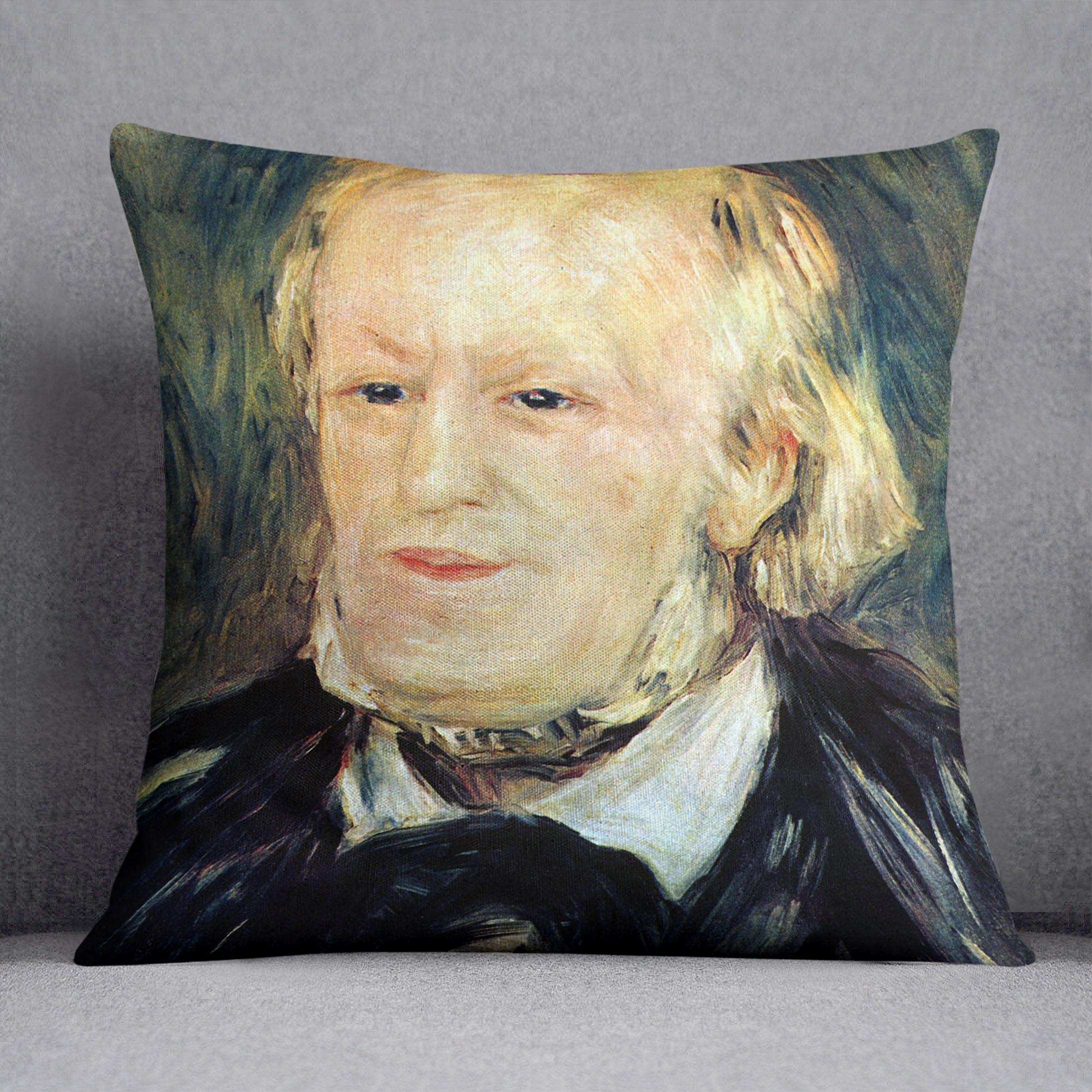 Portrait of Richard Wagner by Renoir Cushion