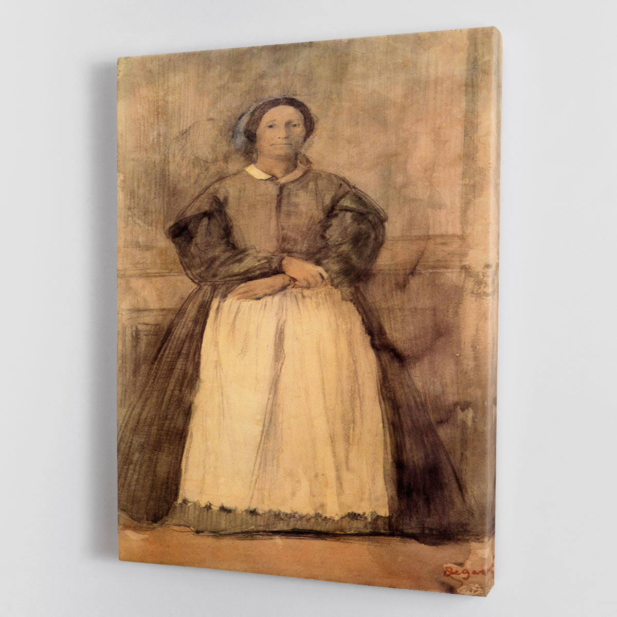 Portrait of Rosa Adelaida Morbilli by Degas Canvas Print or Poster - Canvas Art Rocks - 1