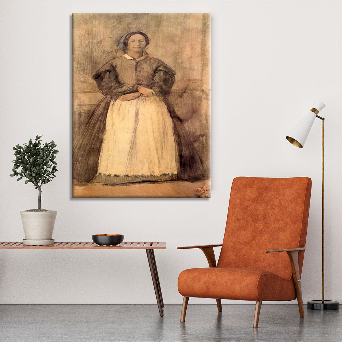 Portrait of Rosa Adelaida Morbilli by Degas Canvas Print or Poster - Canvas Art Rocks - 6