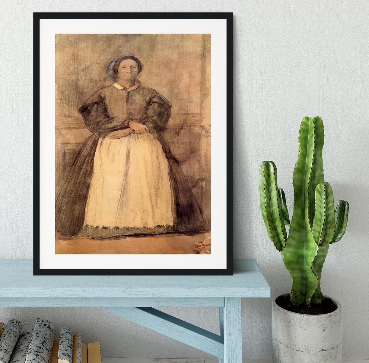 Portrait of Rosa Adelaida Morbilli by Degas Framed Print - Canvas Art Rocks - 1