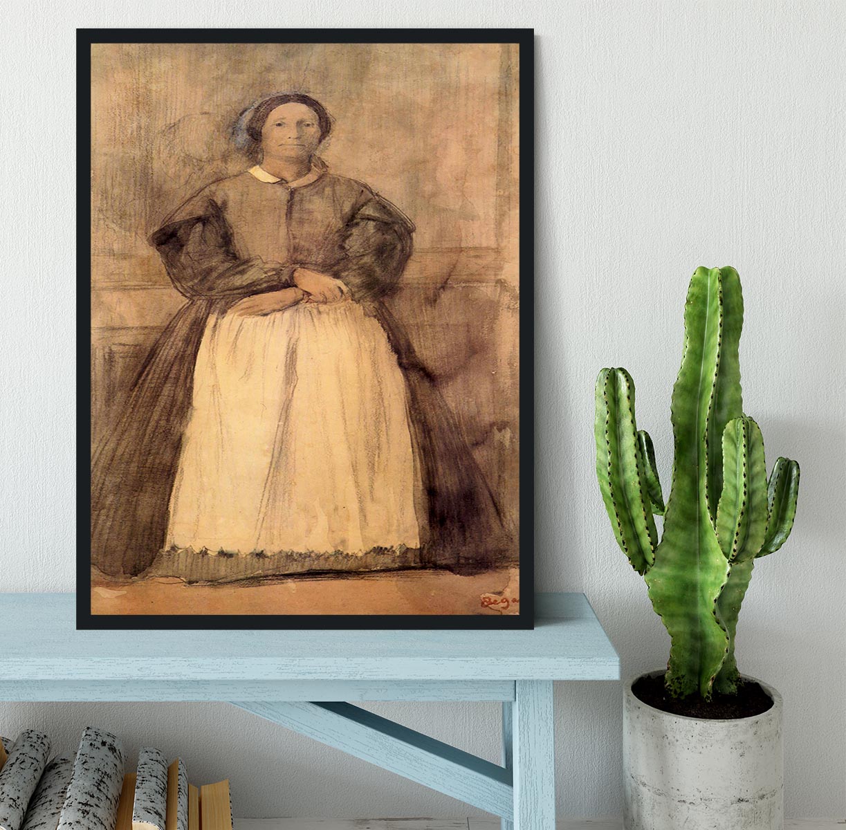 Portrait of Rosa Adelaida Morbilli by Degas Framed Print - Canvas Art Rocks - 2