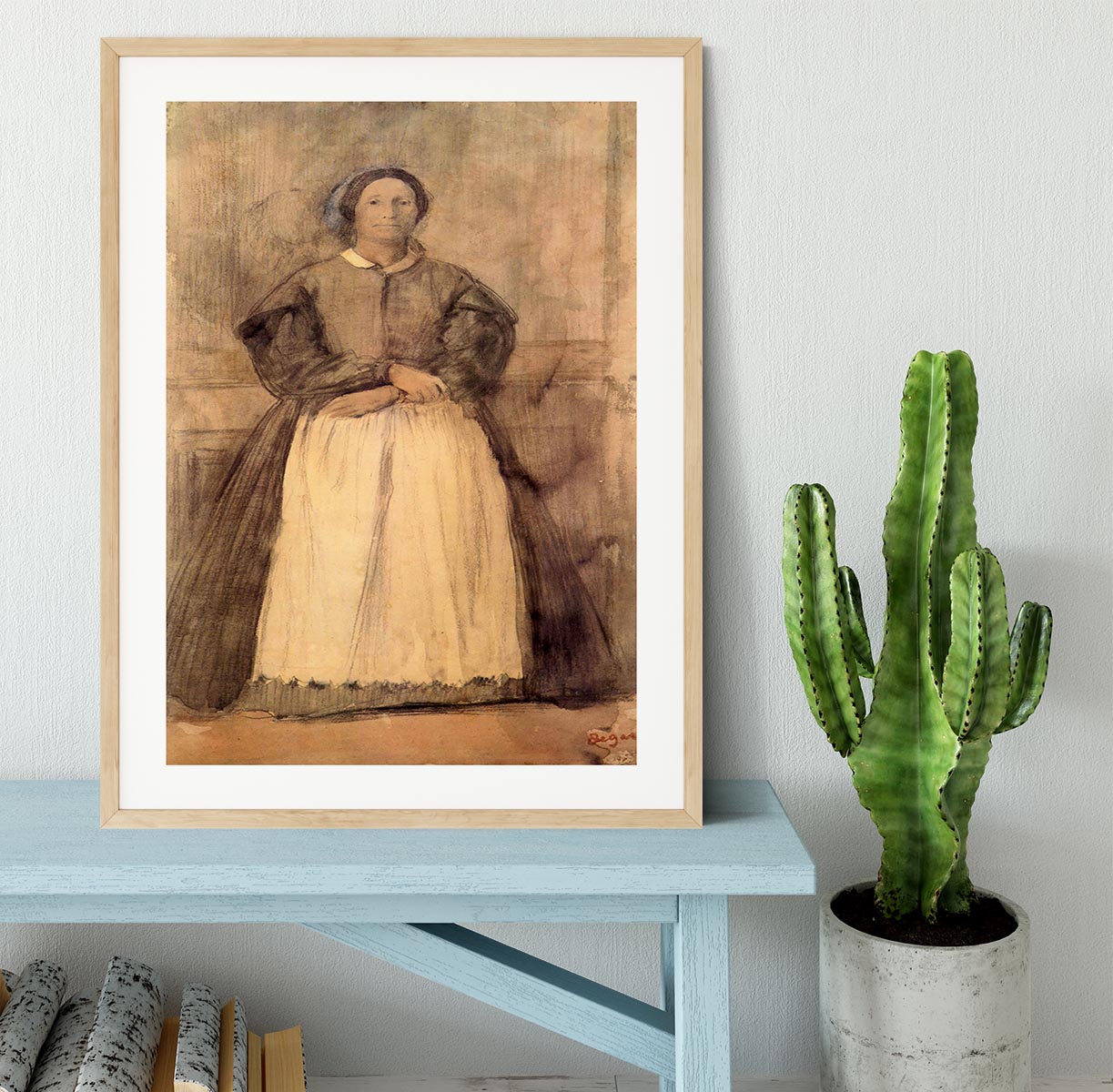 Portrait of Rosa Adelaida Morbilli by Degas Framed Print - Canvas Art Rocks - 3