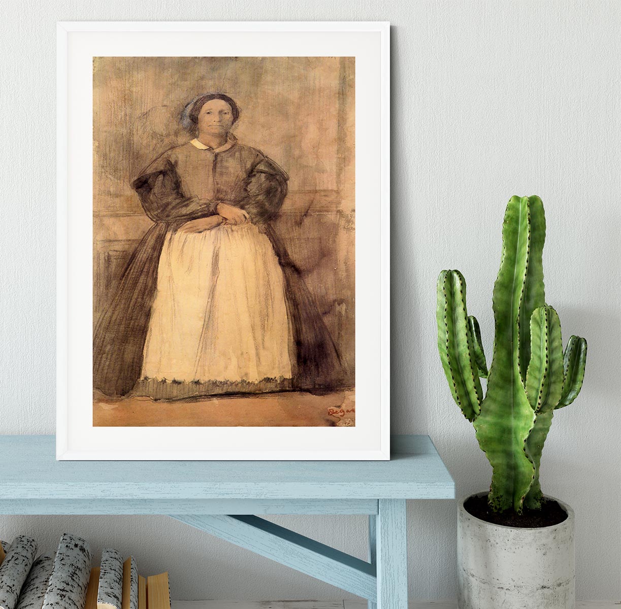 Portrait of Rosa Adelaida Morbilli by Degas Framed Print - Canvas Art Rocks - 5